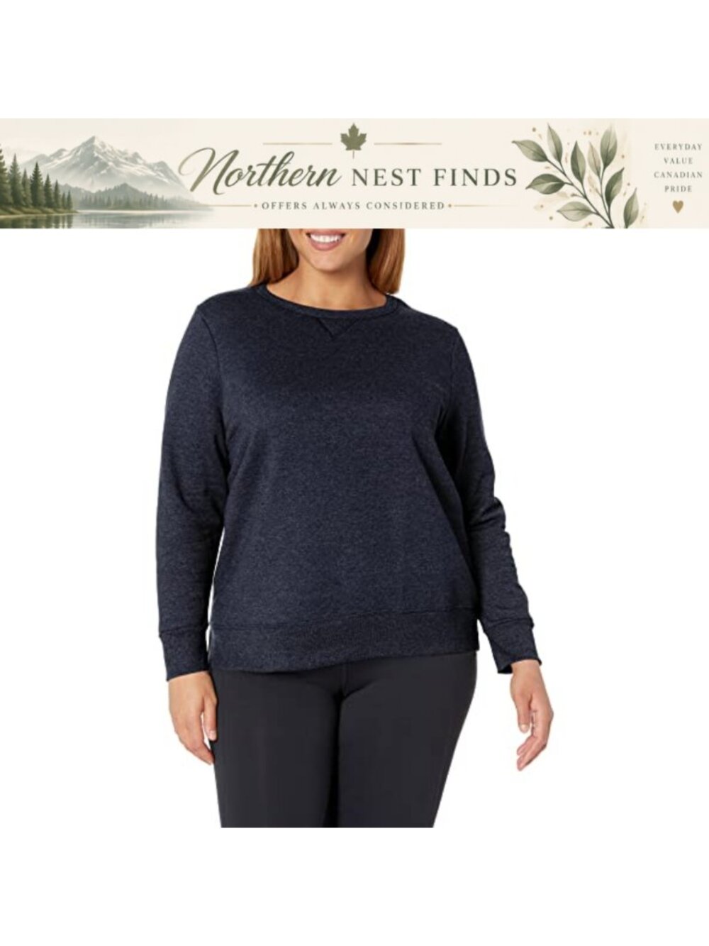Plus Size V-Notch Sweatshirt Cotton Blend Fleece Pullover